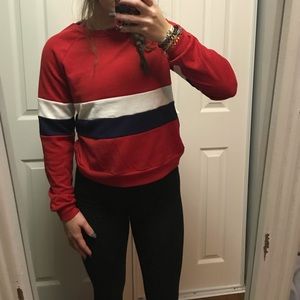 Red White and Blue Crewneck